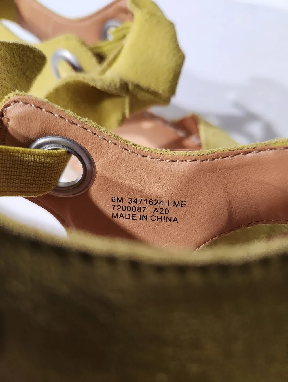 NEW Frye & Co. Bow Ankle-Tie Leather Espadrille Sandals Size 6M